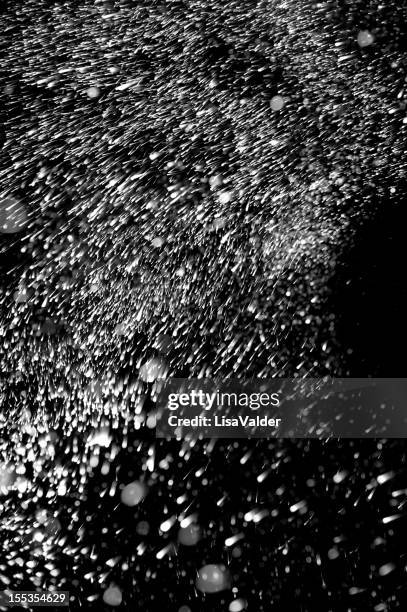 snow storm - frozen on black stock pictures, royalty-free photos & images