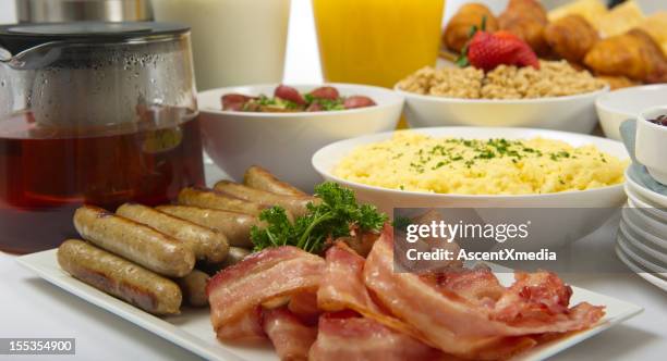 breakfast buffet - breakfast buffet stock pictures, royalty-free photos & images