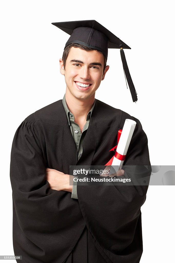 Graduate With a Diploma - Isolated