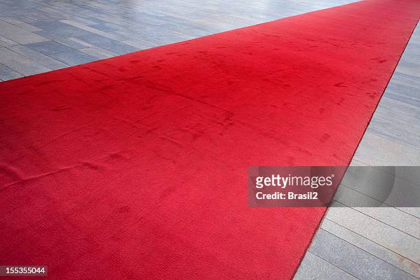 red carpet - red carpet stock pictures, royalty-free photos & images