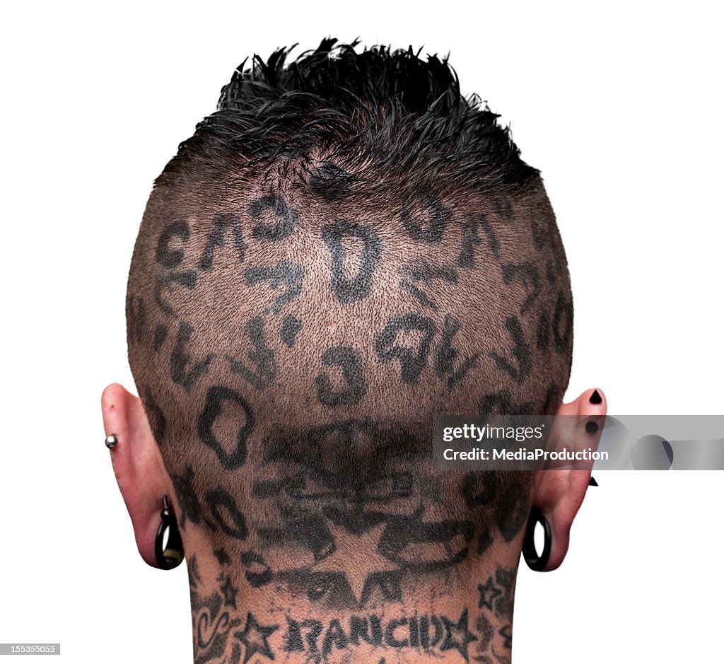 Tattooed head