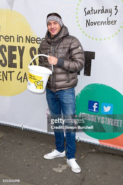 Kirk Norcross attends at the BBC Children In Need Pudsey Street event at Covent Garden on November 3, 2012 in London, England.
