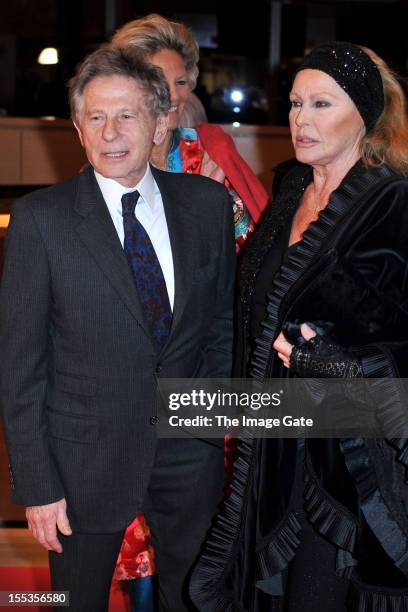 Roman Polanski and Ursula Andress attend the Gala of Bern in honour of Ursula Andress celebrating 50 years of the James Bond films held at the...