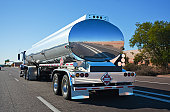 tanker truck on a highway