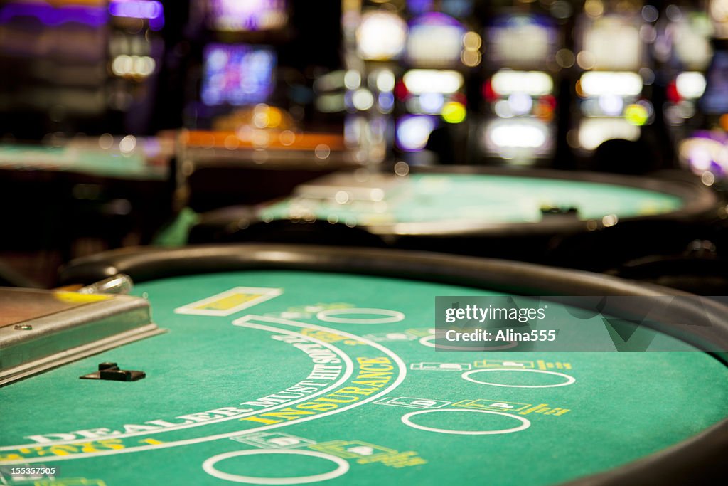 Blackjack table