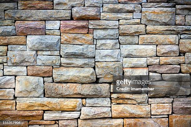 sandstone bricks wall with vignette - sandstone stock pictures, royalty-free photos & images