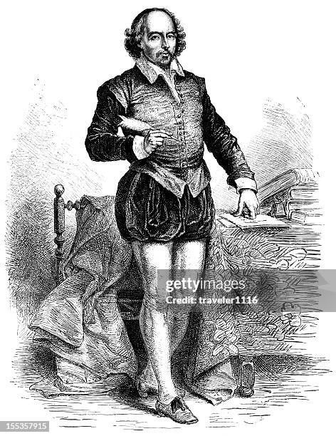 william shakespeare - william shakespeare stock-grafiken, -clipart, -cartoons und -symbole