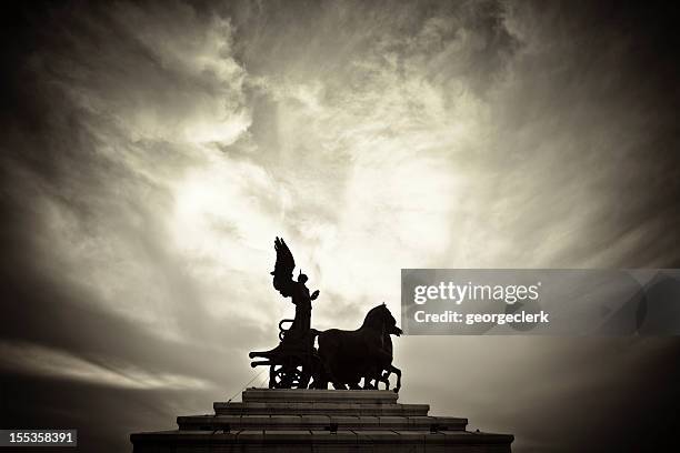 goddess on a chariot - chariot stockfoto's en -beelden