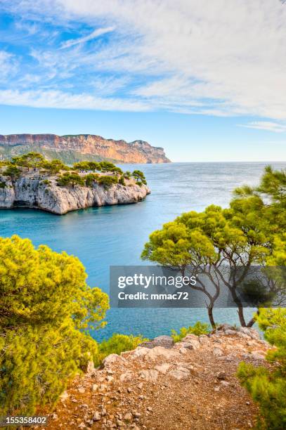 creeks - calanques stock pictures, royalty-free photos & images