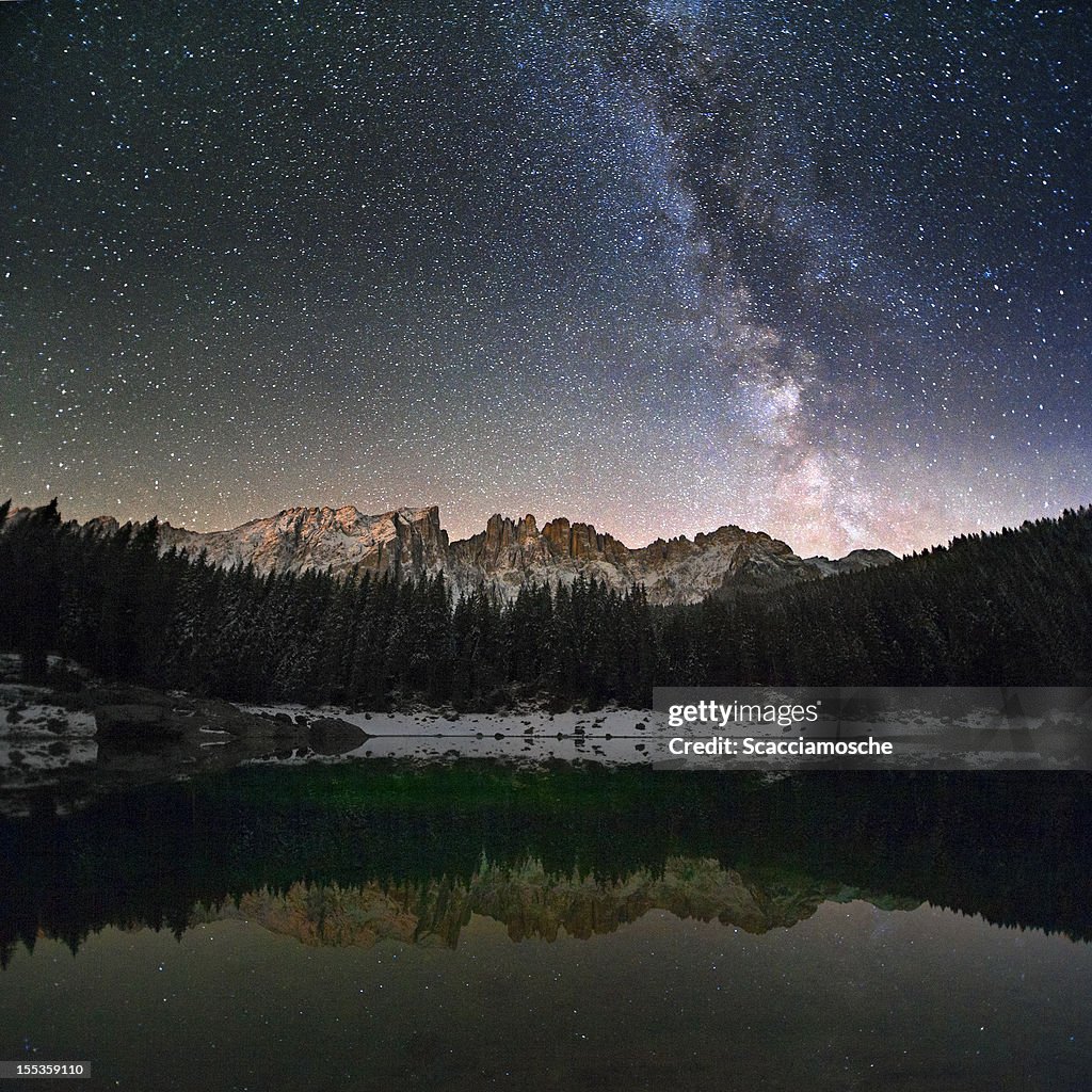 Milky Way in the Alps