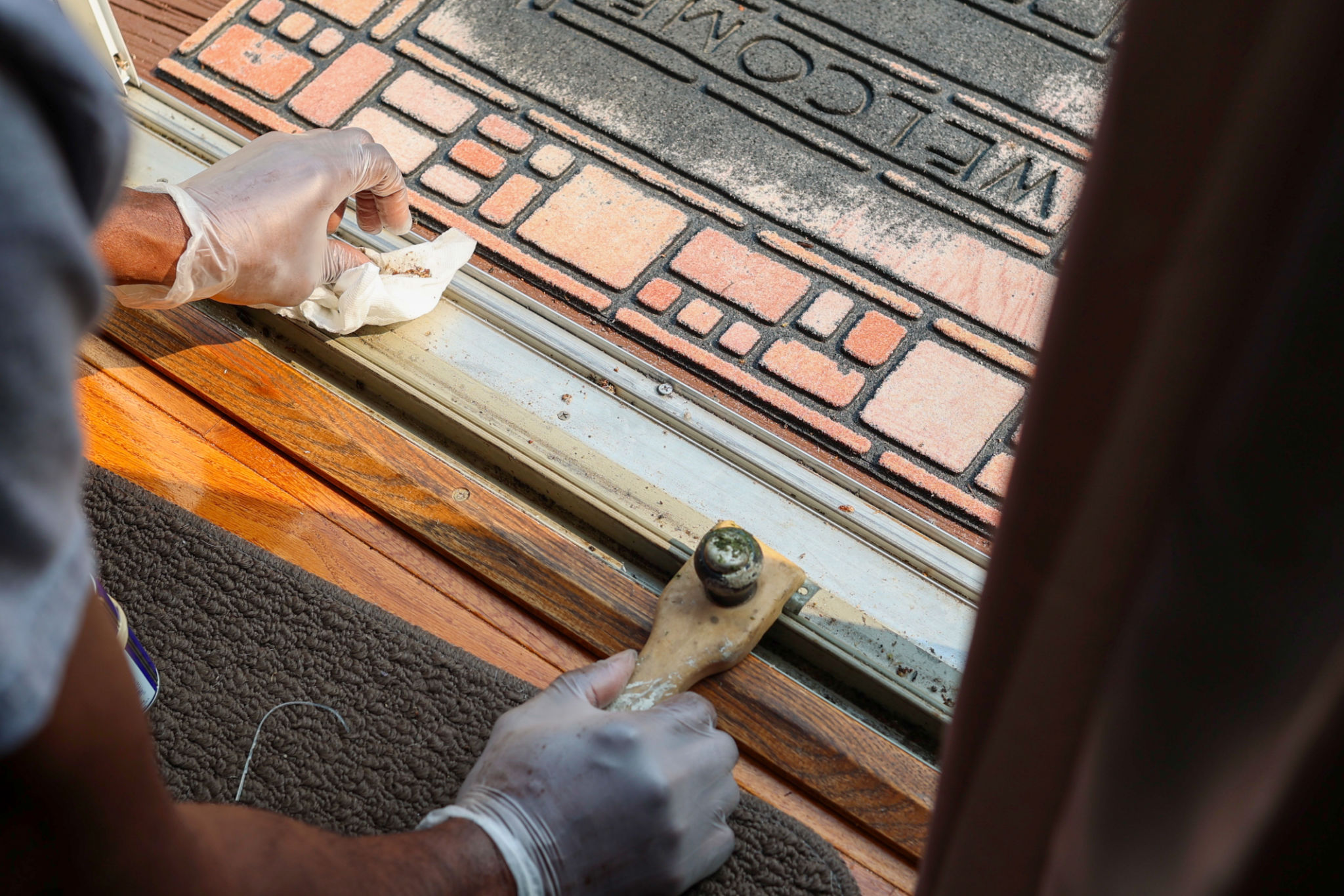 sliding door track
