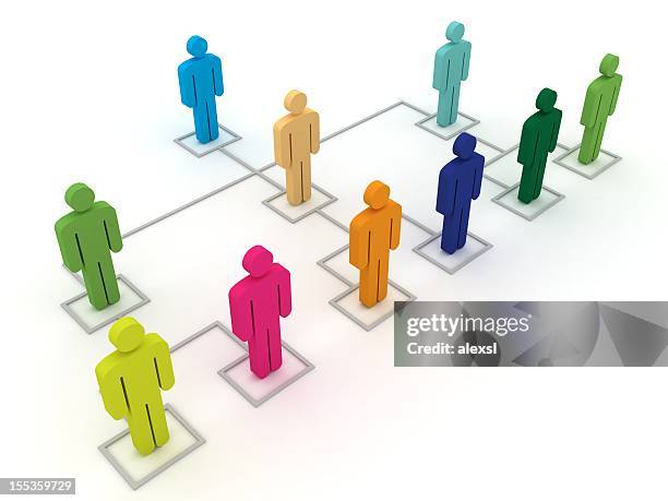 organization chart - org chart stock pictures, royalty-free photos & images