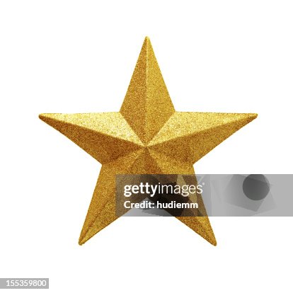 Golden Star isolated on white background Golden Star isolated on white background