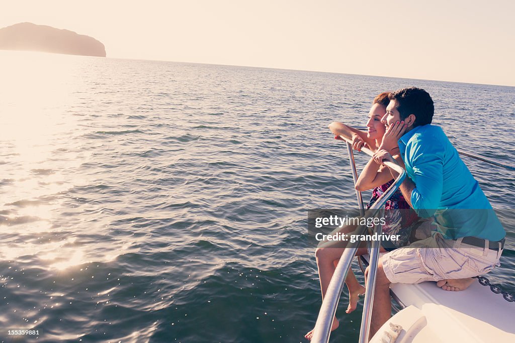 Young Couple on a Boat