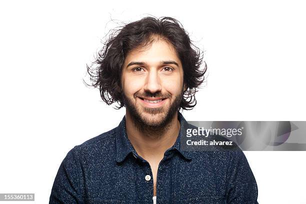 portrait of a smiling man - arab face stock pictures, royalty-free photos & images