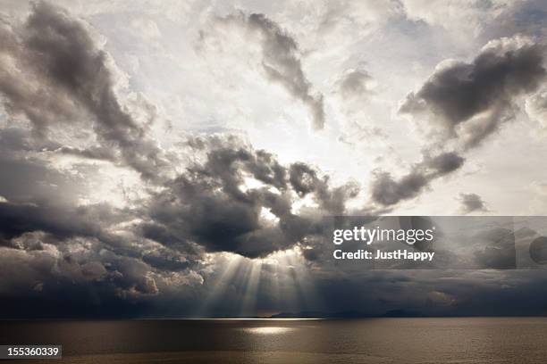 sunrise and clouds - every cloud has a silver lining stock pictures, royalty-free photos & images