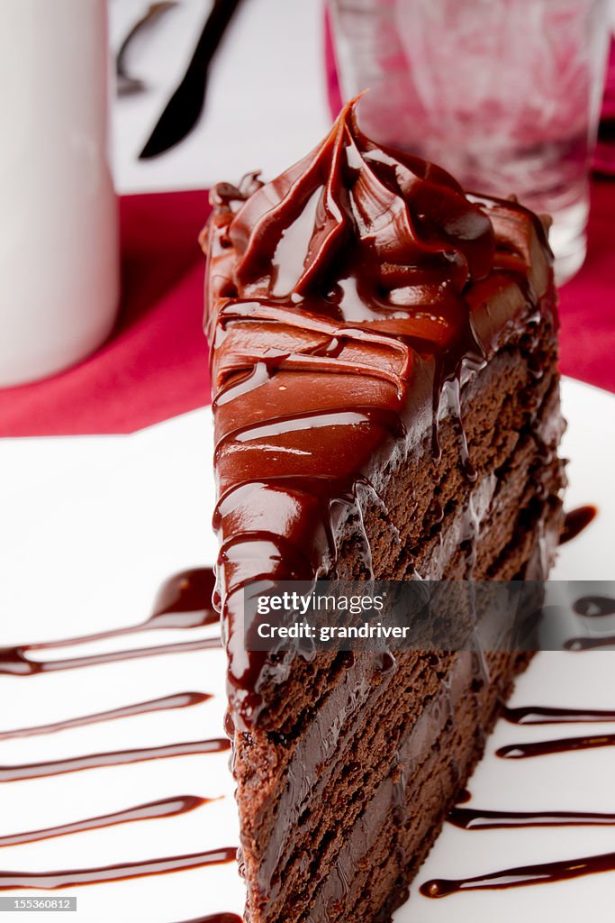 Slice of Chocolate Cake