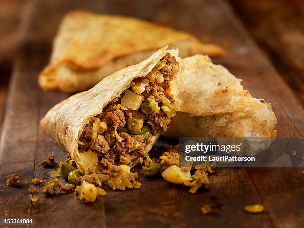 beef  samosa - samosa stock pictures, royalty-free photos & images