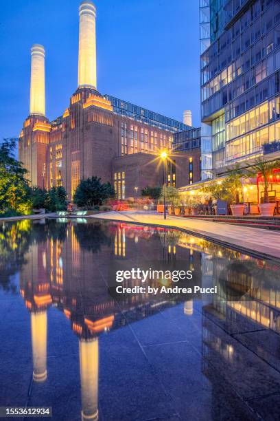 battersea power station, london, united kingdom - battersea power station stockfoto's en -beelden