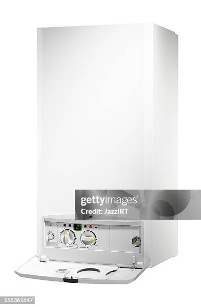 boiler (isolated with clipping path over white background) - boiler stockfoto's en -beelden