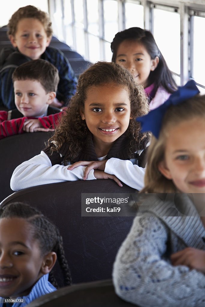 Kidd Rding Inside A Shuttle Children Sitting Inside School Bus High-Res Stock Photo - Getty Images