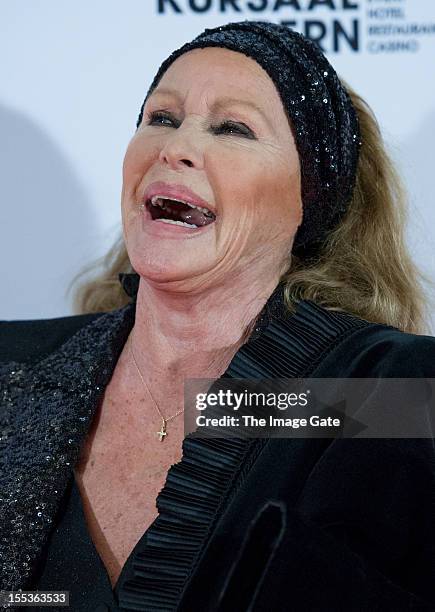 Ursula Andress attends the Gala of Bern in honour of Ursula Andress celebrating 50 years of the James Bond films held at the Zentrum Paul Klee on...