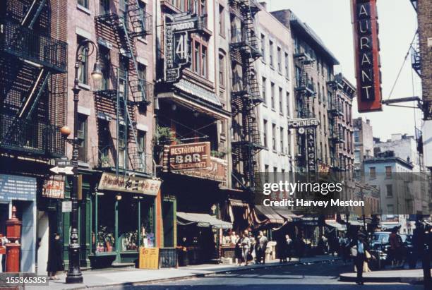 Chinatown in New York City, circa 1950.