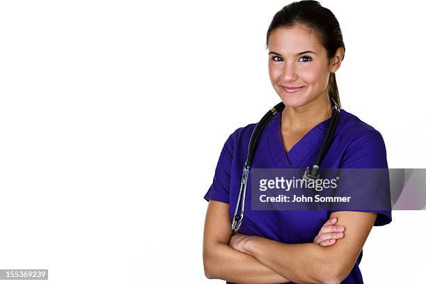 cheerful nurse - cute nurses stockfoto's en -beelden
