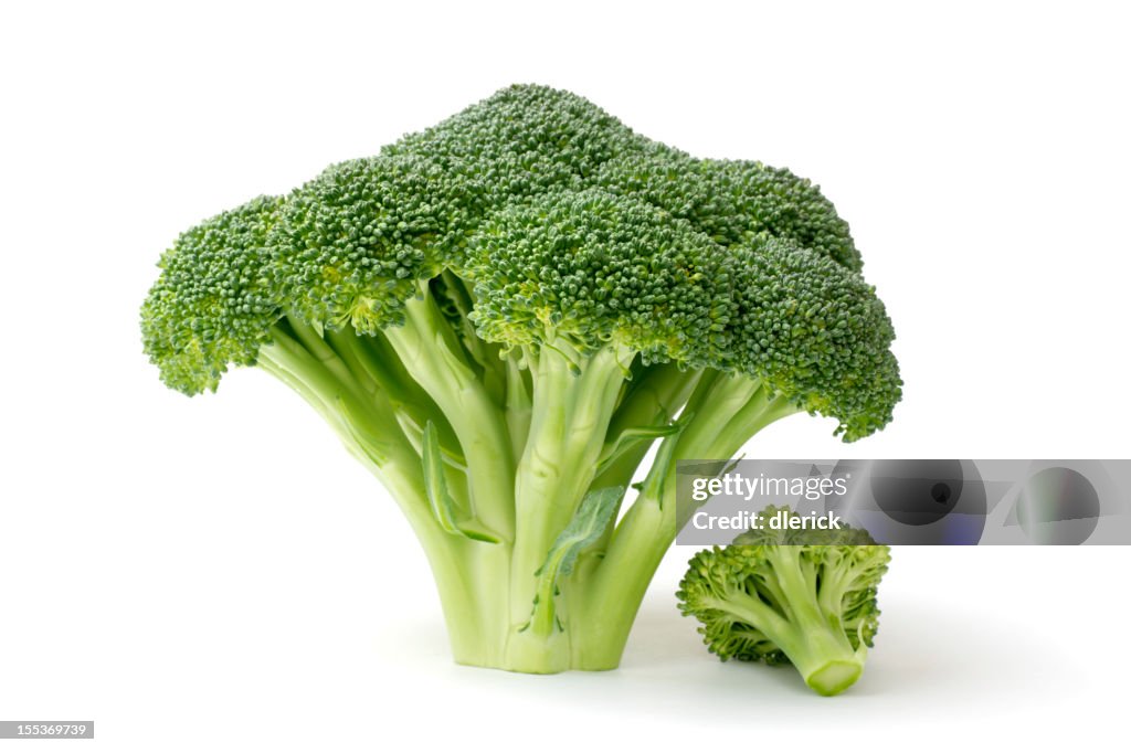 Broccoli Isolated on White