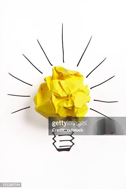 i have a good idea - paper ball stock pictures, royalty-free photos & images