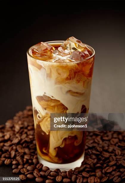 iced coffee - ice coffee stock pictures, royalty-free photos & images