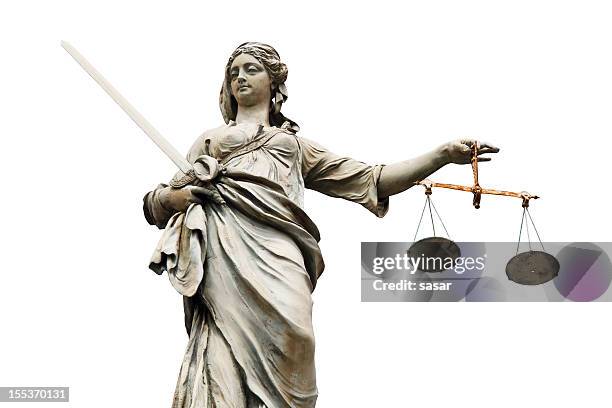 lady justice - dublin statue stock pictures, royalty-free photos & images