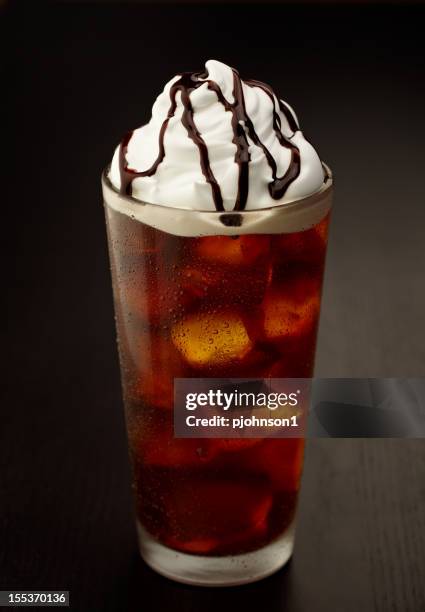 iced coffee - chocolate sauce stock pictures, royalty-free photos & images