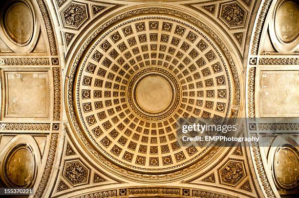 rotunda of the pantheon in paris - pantheon paris stock pictures, royalty-free photos & images