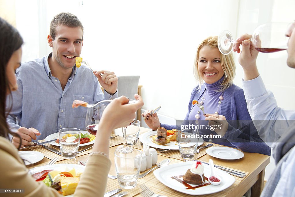 Friends at lunch