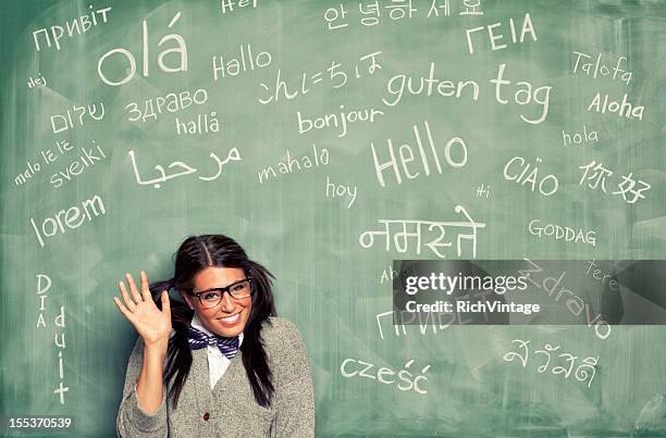 well hello! - linguistics stock pictures, royalty-free photos & images