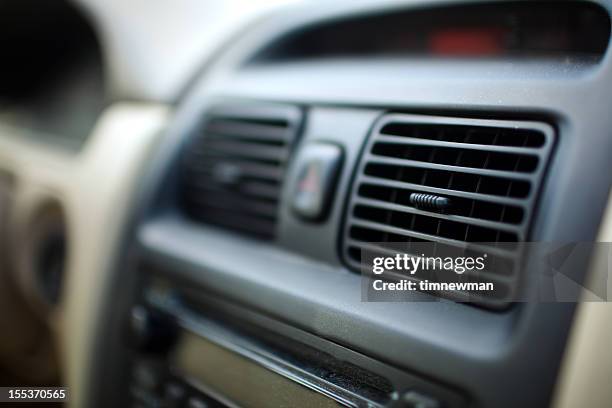 car interior heater vents - air conditioner car stock pictures, royalty-free photos & images