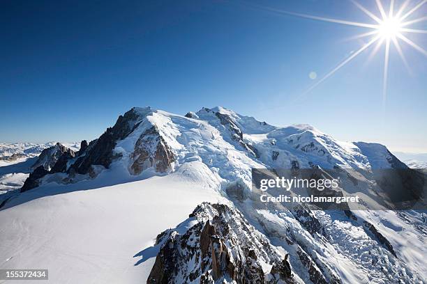 mont blanc - mont blanc massiv stock-fotos und bilder