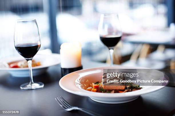 ready for your taste buds - seafood restaurant interior stock pictures, royalty-free photos & images