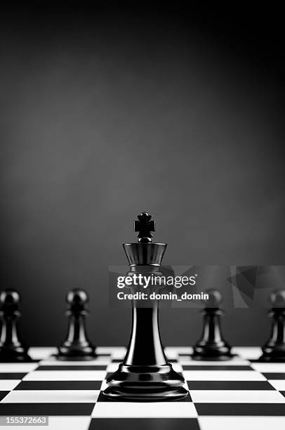 Black and White image of wooden chess pieces by OGphoto  Cool wallpapers  black and white, Black and white picture wall, Black and white photo wall