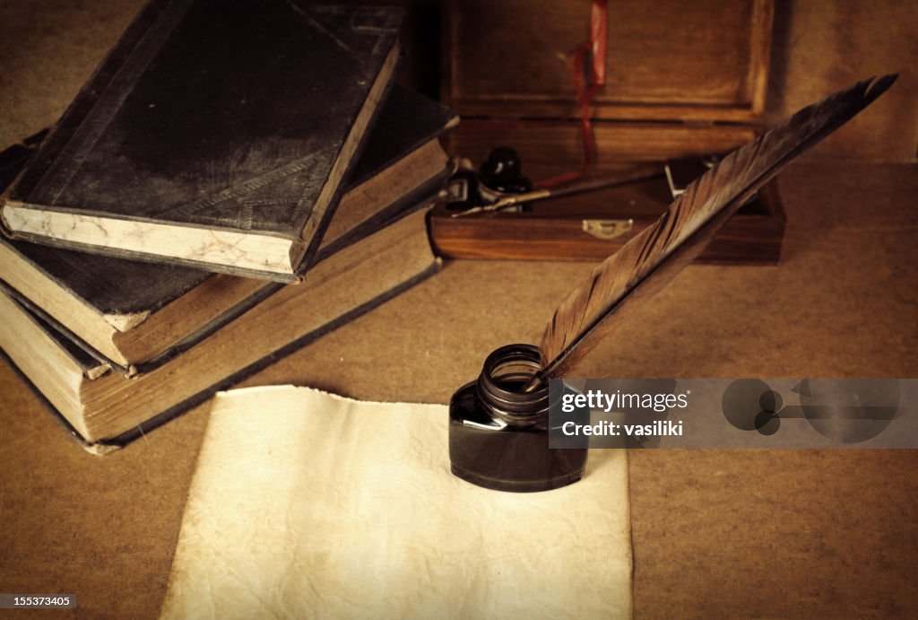 Antique desktop surface