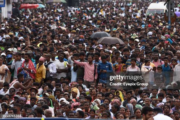 July 21 Kolkata ,India: Supporters of the Trinamool Congress party attend a rally addressed by West Bengal's Chief Ministers and party supremo Mamata...