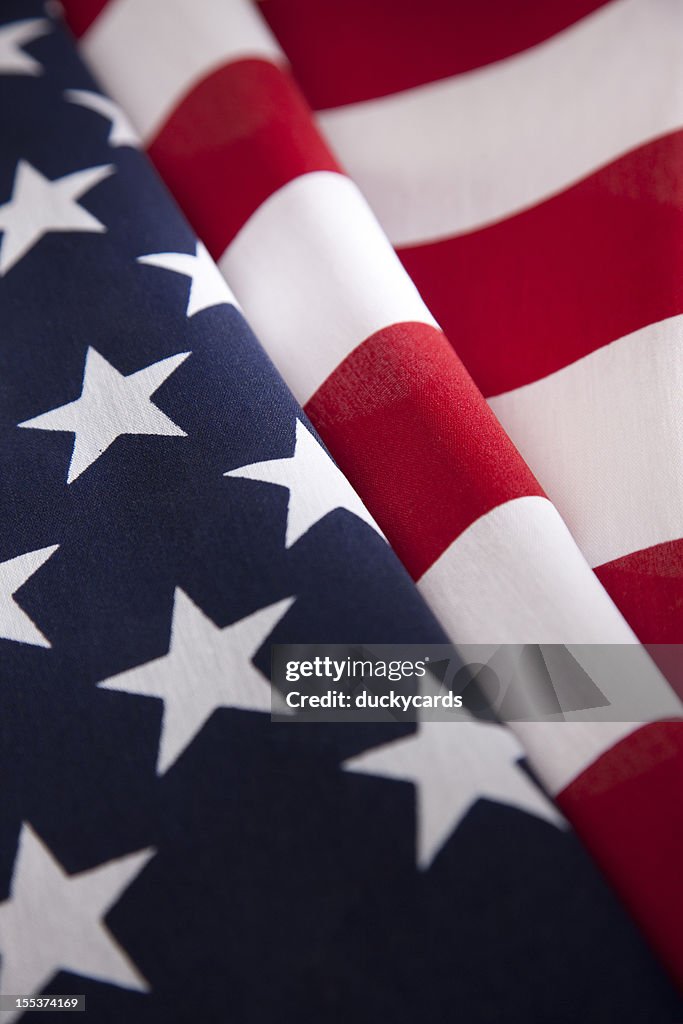 American Flag Close-Up