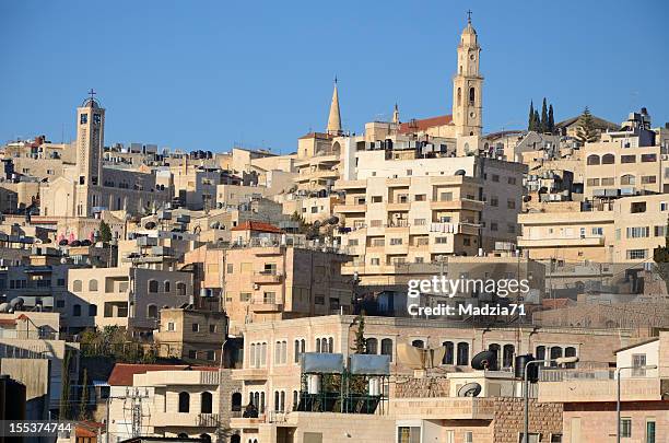 bethlehem - palestinian territories stockfoto's en -beelden