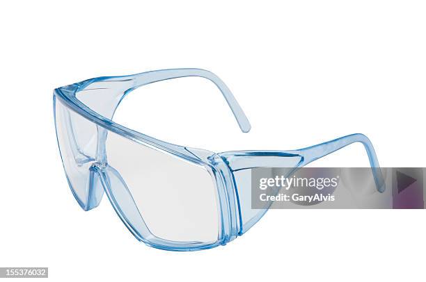 safety glasses with clipping path - bril stockfoto's en -beelden