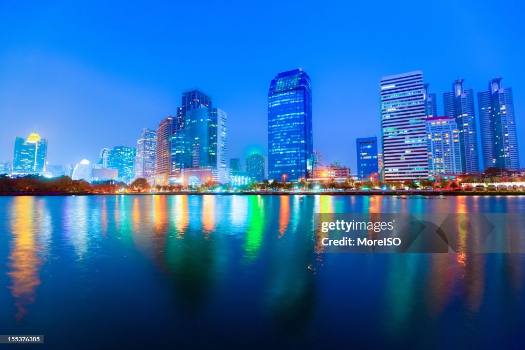 Bangkok Skyline By Night