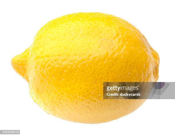 zitrone mit clipping path - lemons stock-fotos und bilder