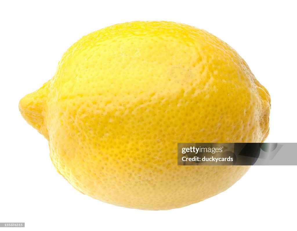 Lemon with Clipping Path