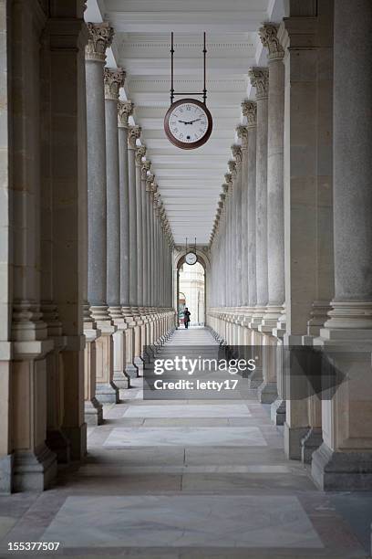 mill colonnade - karlovy vary stock pictures, royalty-free photos & images