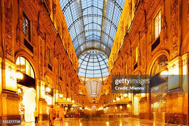 galleria vittorio emanuele ii, milan - galleria vittorio emanuele ii stock pictures, royalty-free photos & images